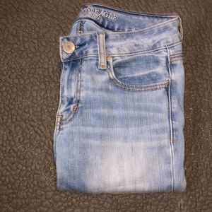 Light wash super stretch jegging